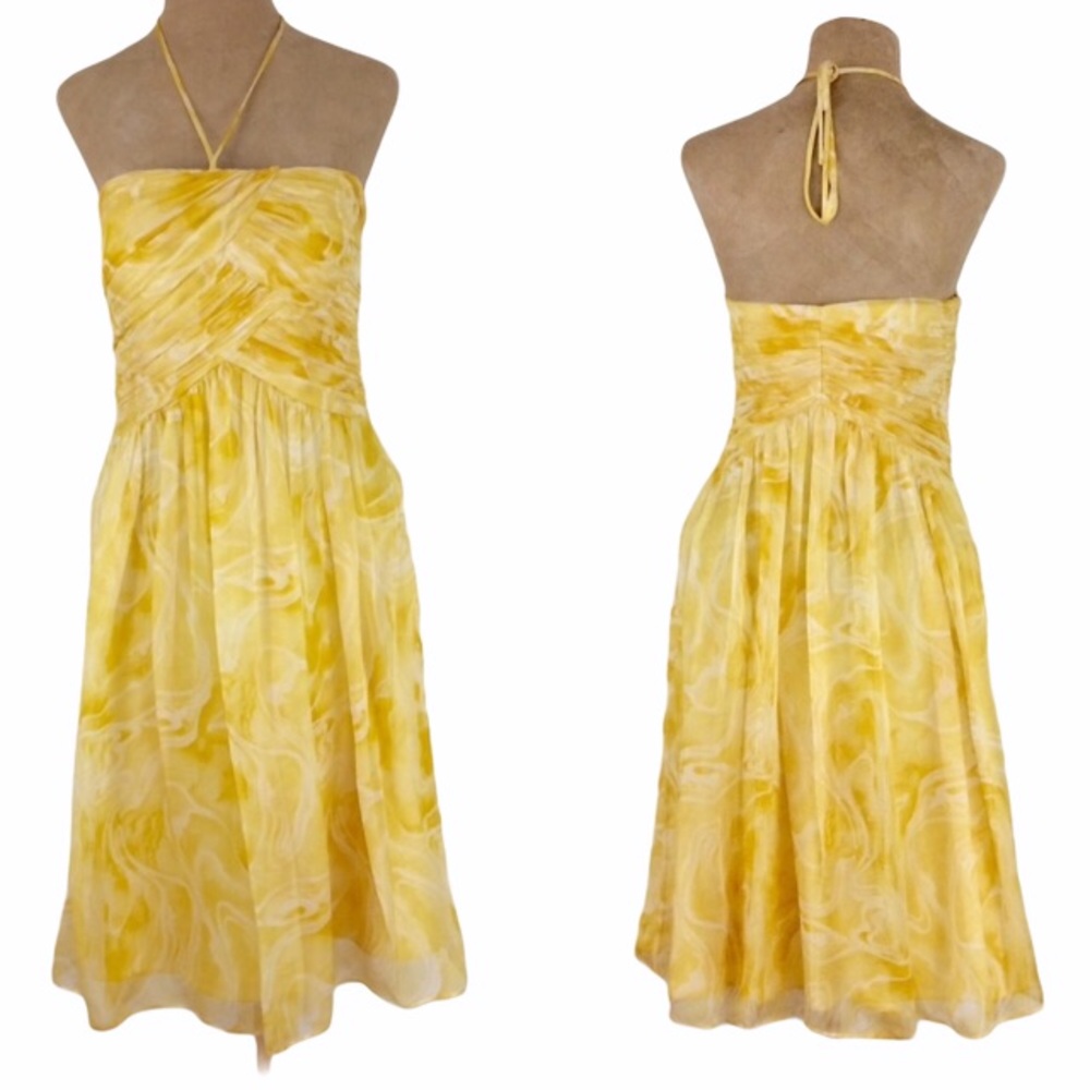 Laundry Strapless Silk dress halter Size 4